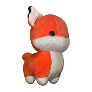 12" Bellzi Foxxi the Fox Orange White Plush Soft Stuffed Animal Toy Designer